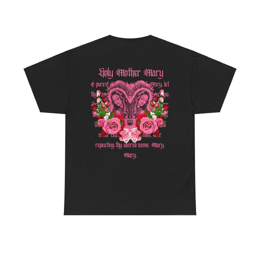 Unisex Holy Mother Mary pink tee